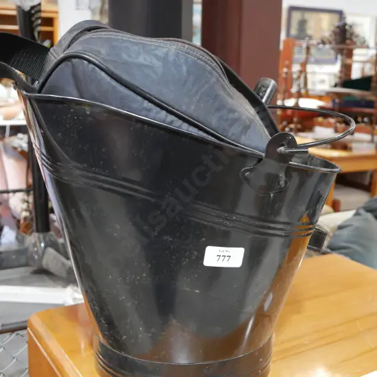 Coal bucket and contents