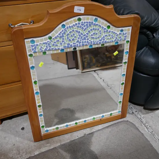 Mosaic wall mirror