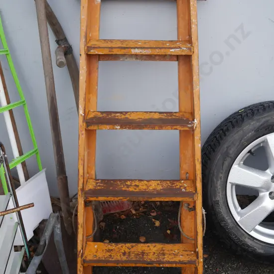 Wooden ladder