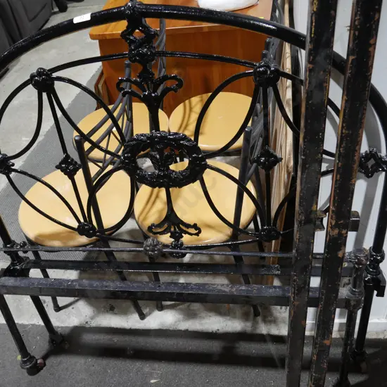 Cast iron single bed