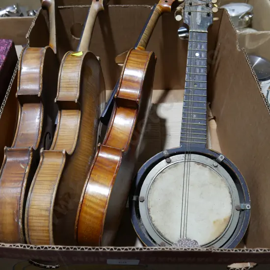 Violins and banjo
