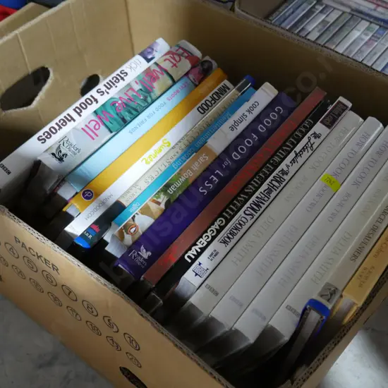 2 boxes of cooking books