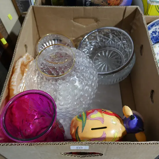 Money box , glassware