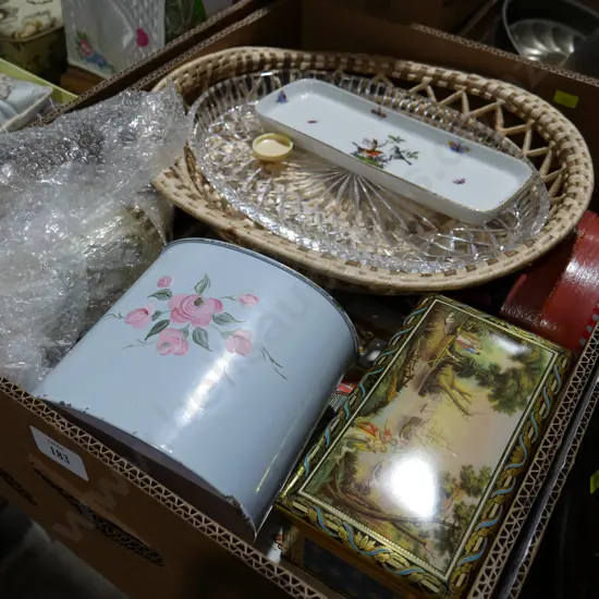 Trays , candles ,tins