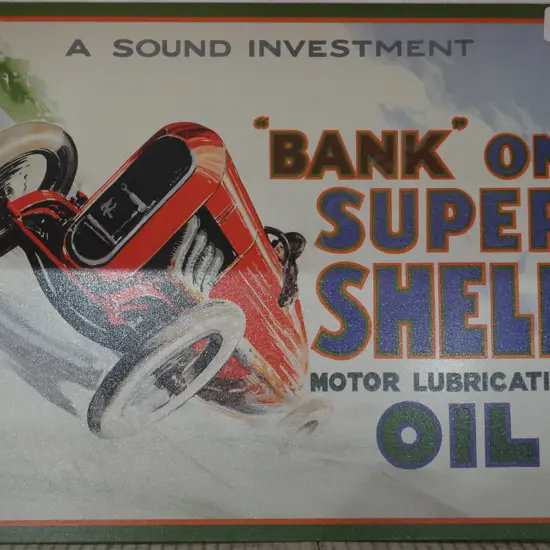 Oil tin sign