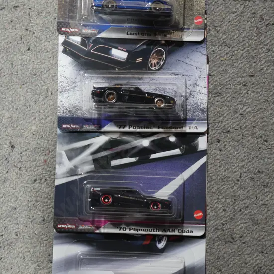 4 toy cars