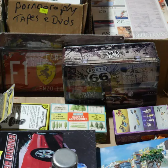 Signs, model supplies etc