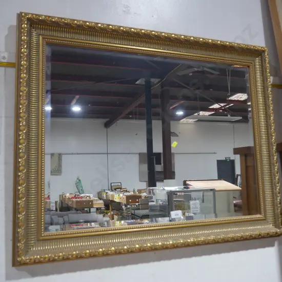 Gold frame mirror