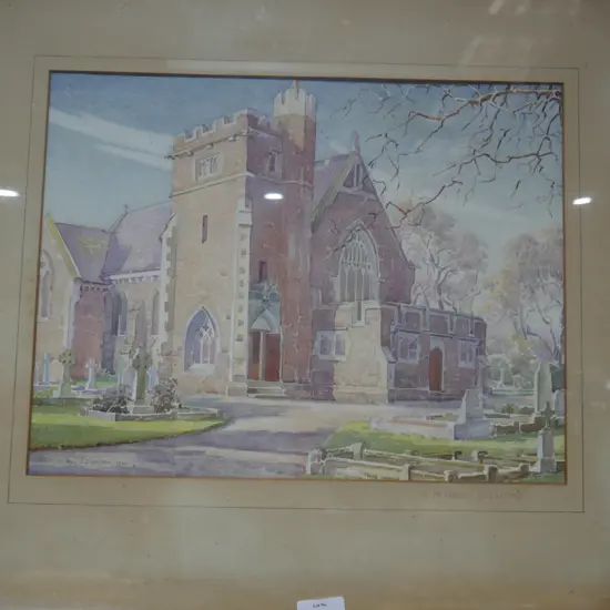 Water colour St Peters Riccarton