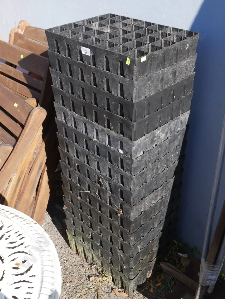 Stack of seedling trays Image 1++