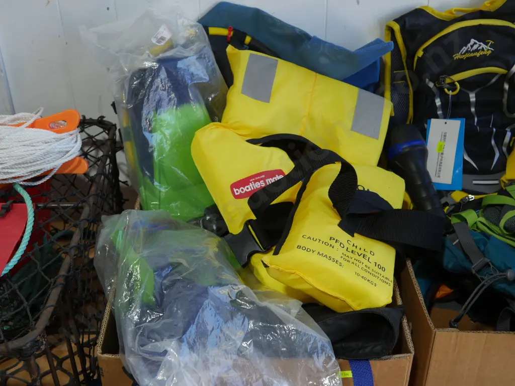 Flippers, life jacket etc Image 1++