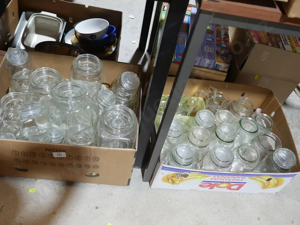 Two boxes of jars Image 1++