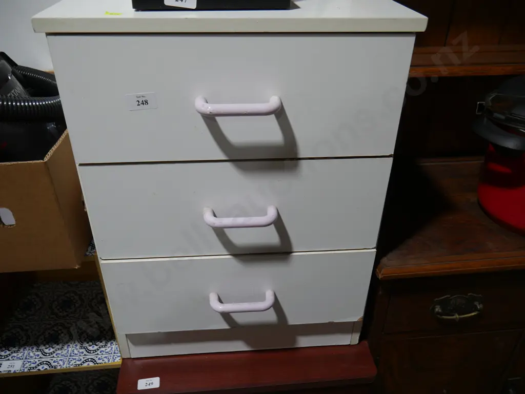White bedside drawer Image 1++