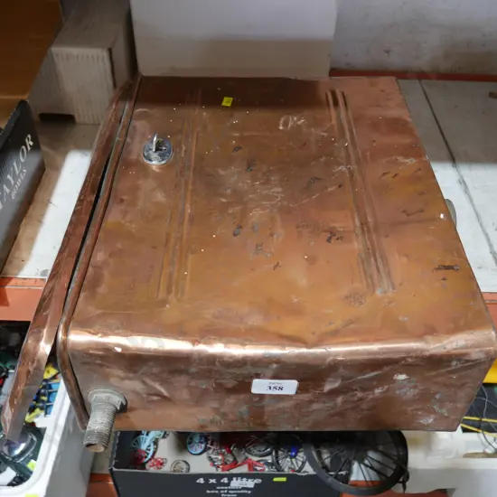 Copper toilet cistern