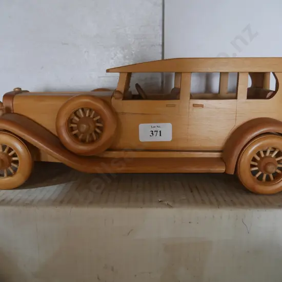 Wooden model car