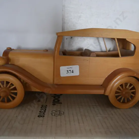 Wooden model car