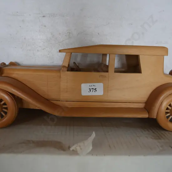 Wooden model car