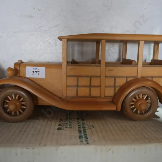 Wooden model car