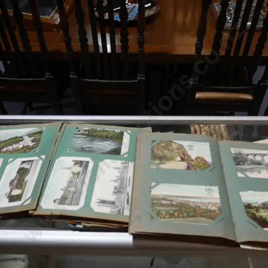 Two postcard albums