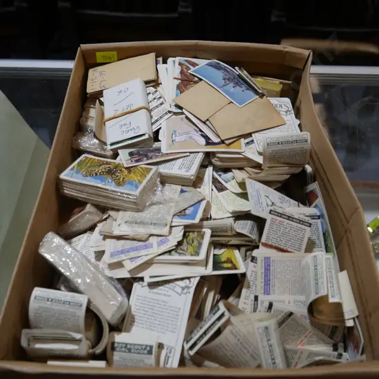 Cigarette cards and books