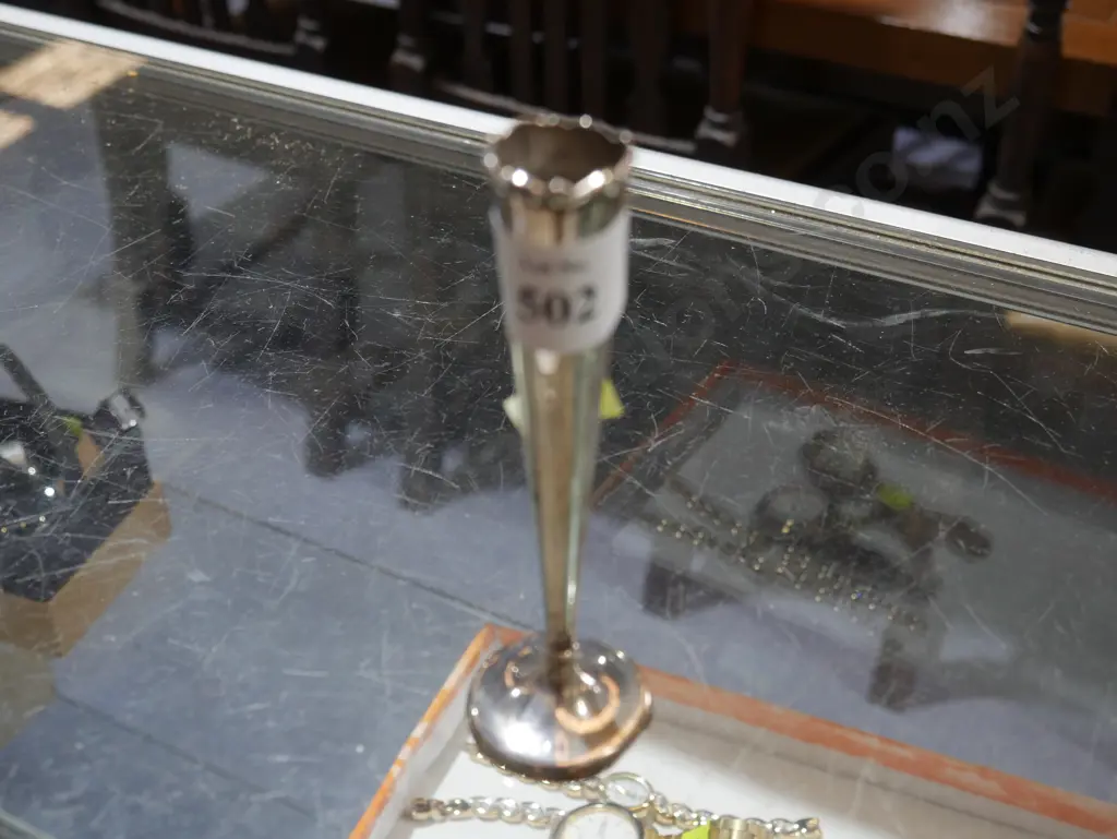 Stirling silver vase Image 1++
