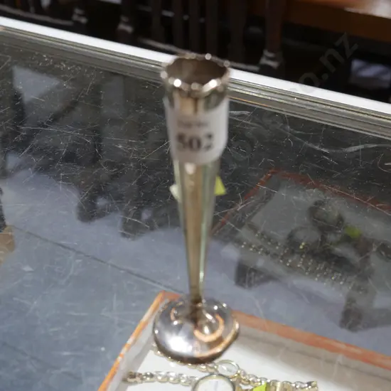 Stirling silver vase