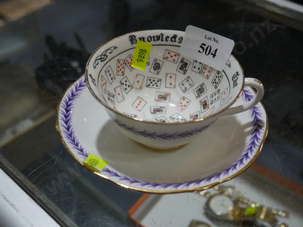 Aynsley cup of knowledge and saucer Image 1++