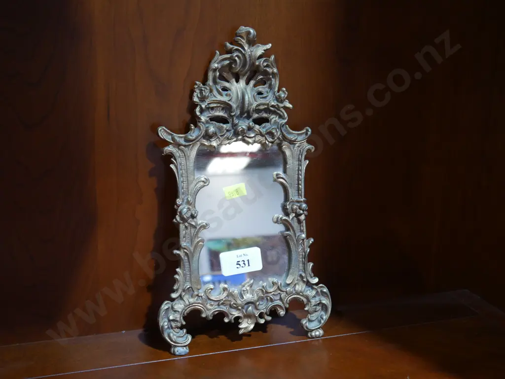 Brass frame mirror Image 1++