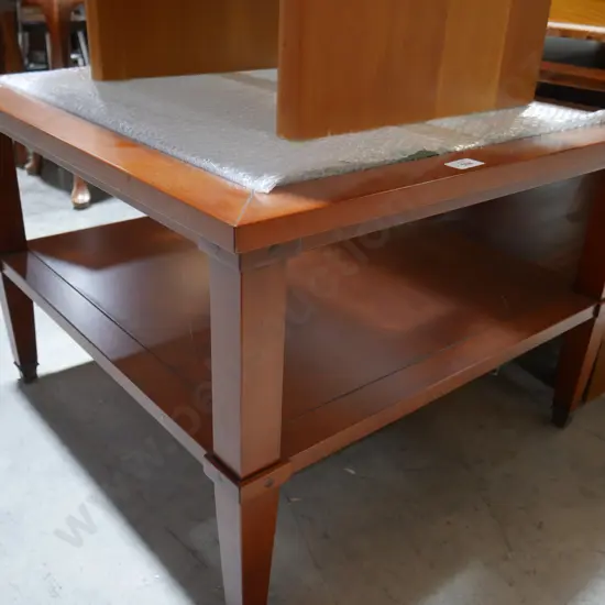 Class top coffee table