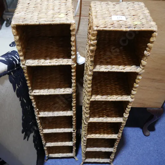 2 wicker racks