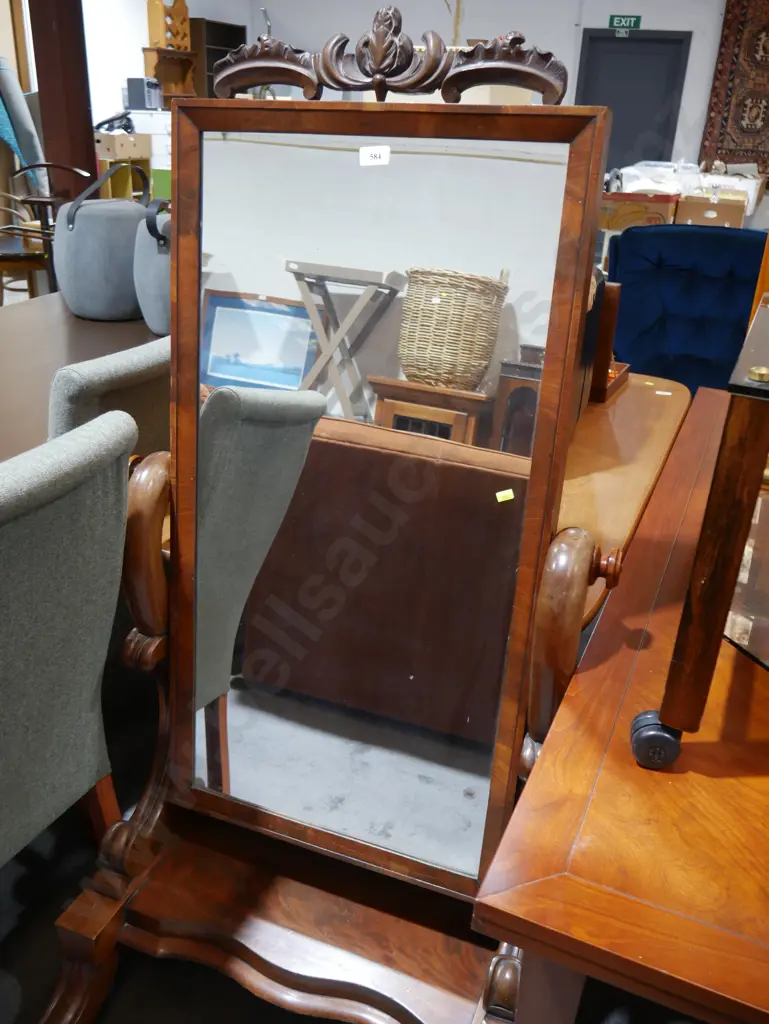 Victorian cheval mirror Image 1++