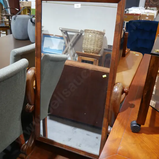 Victorian cheval mirror