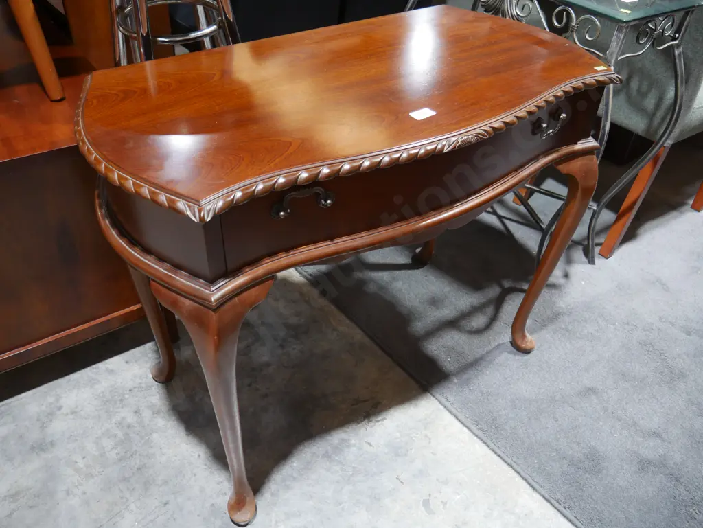 Rope edge 1 drawer hall table Image 1++