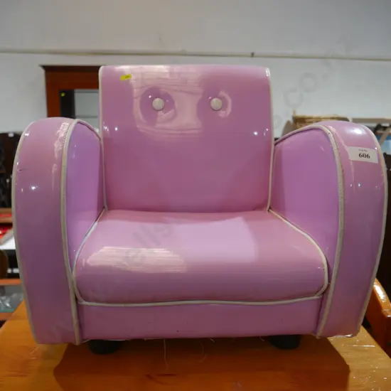 Pink child's chair