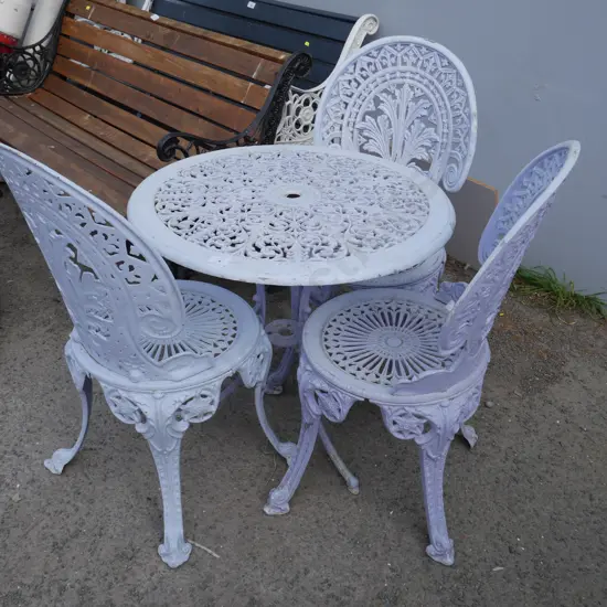 Outdoor table and 3 chairs