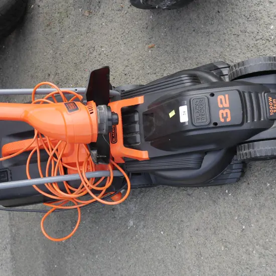 Black and decker lawnmower and trimmer