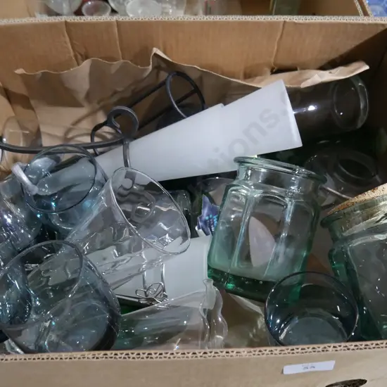 Glass storage containers etc