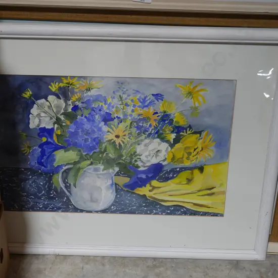 2 framed paintings