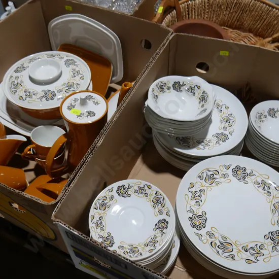2 boxes of Poole tableware