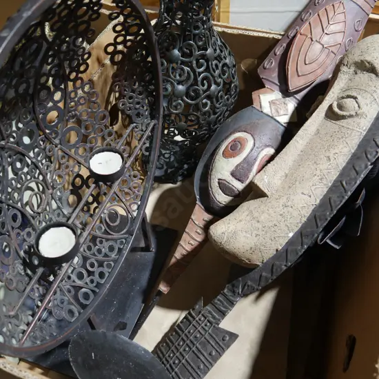 Tribal wall hangings etc