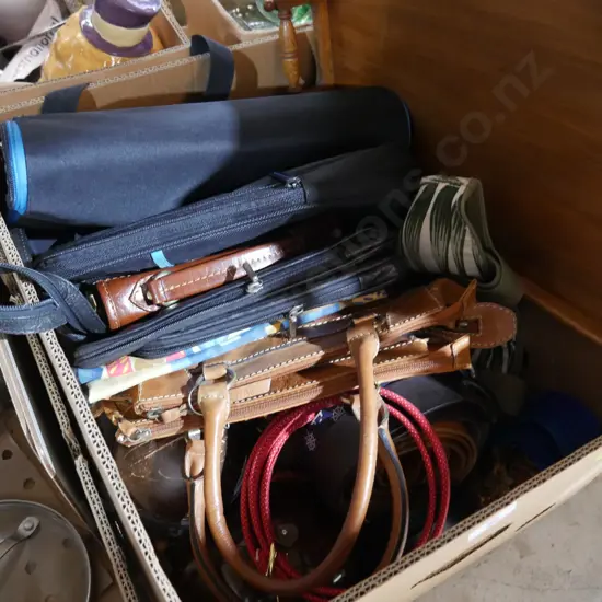 Hand bags, belts etc