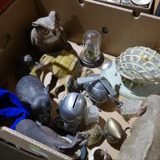 Animal figurines etc