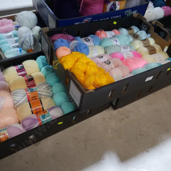 3 boxes of yarn