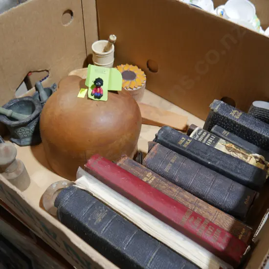 Bibles, pestle and mortars etc