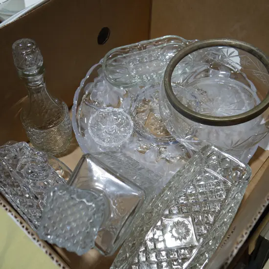 Crystal, glassware etc