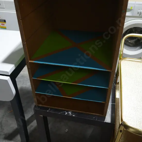 Filing shelf and table