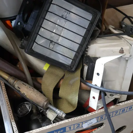 Heat lamps Builders belts ect