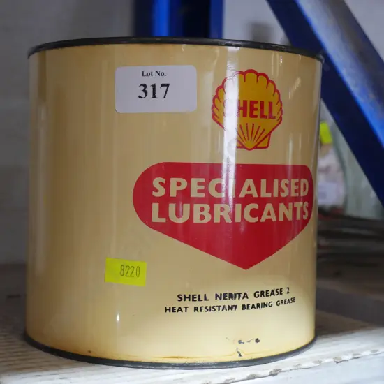 Tin of Shell lubricant