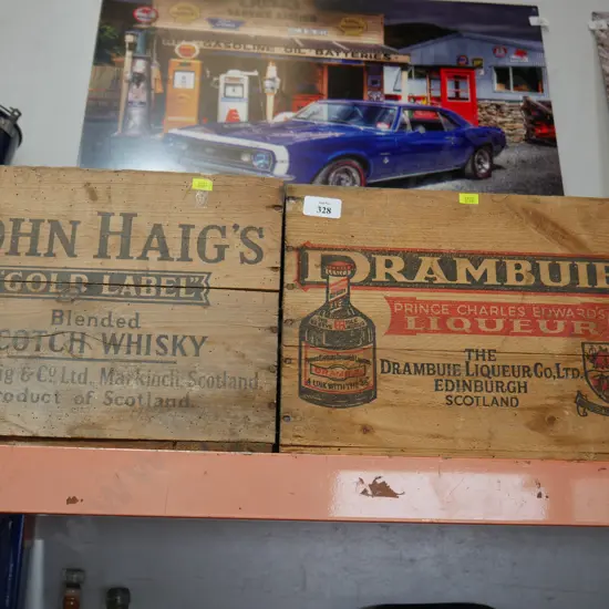 Alcohol wooden boxes