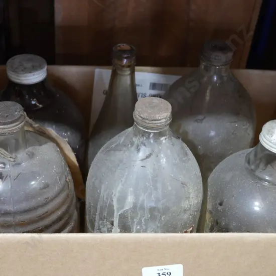 Box of glass bottles